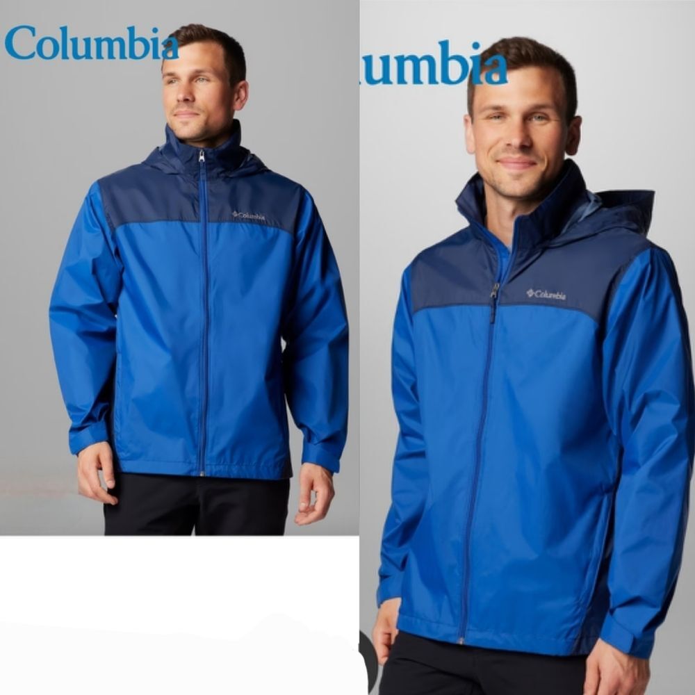 Columbia Omni-Shield Lightweight Zip-front Windbreakers Jacket hidden hood XL